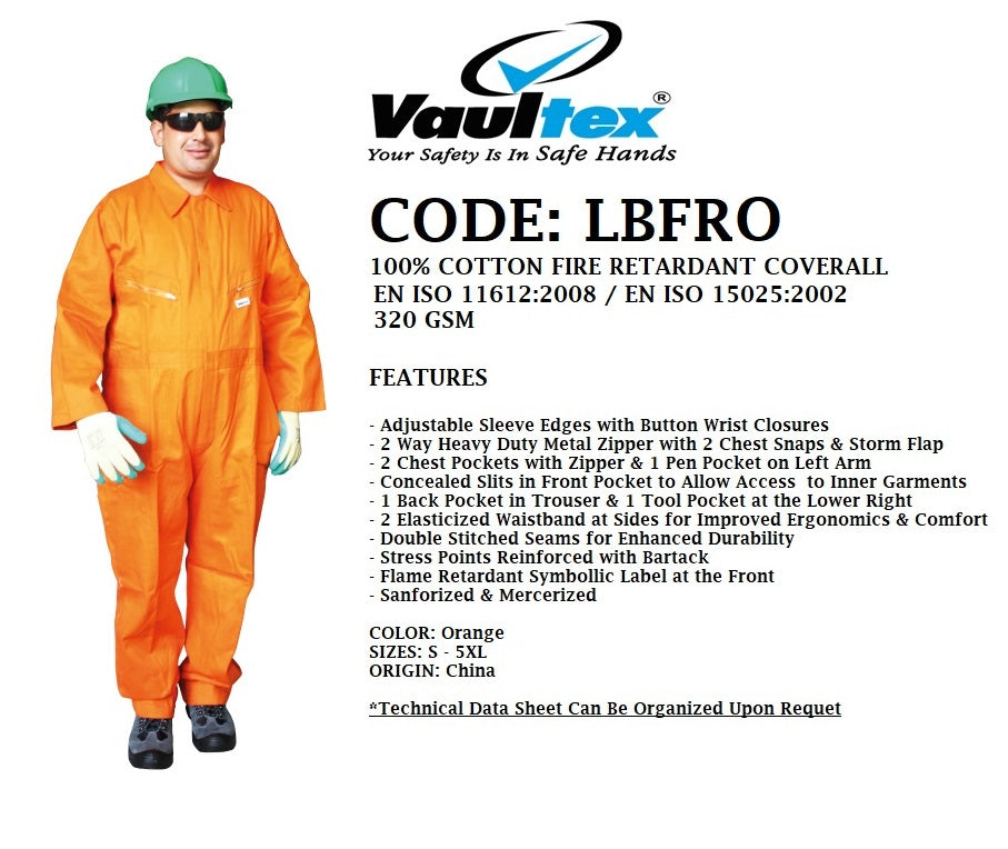 NOMEX-FIRE RETARDANT COVERALL