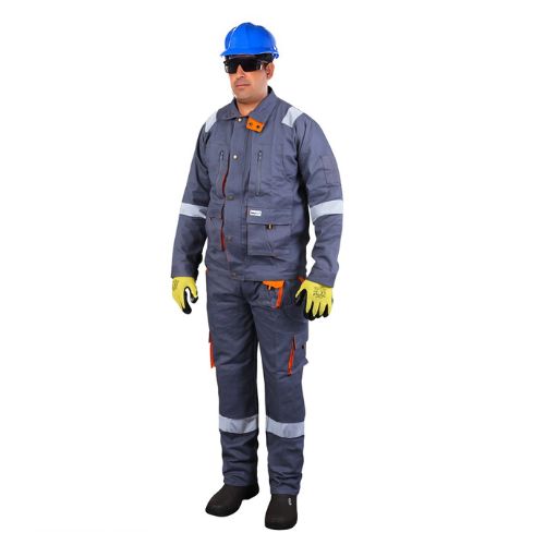 100% Twill Cotton Pants & Shirt With Reflective