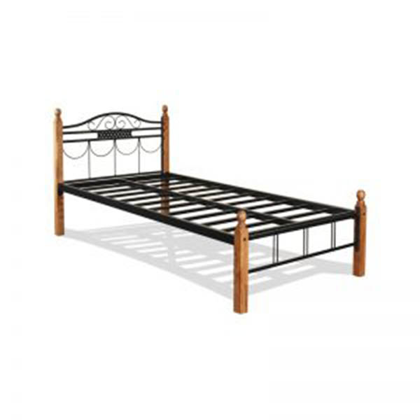 Single Bed Frame With Wooden Legs
