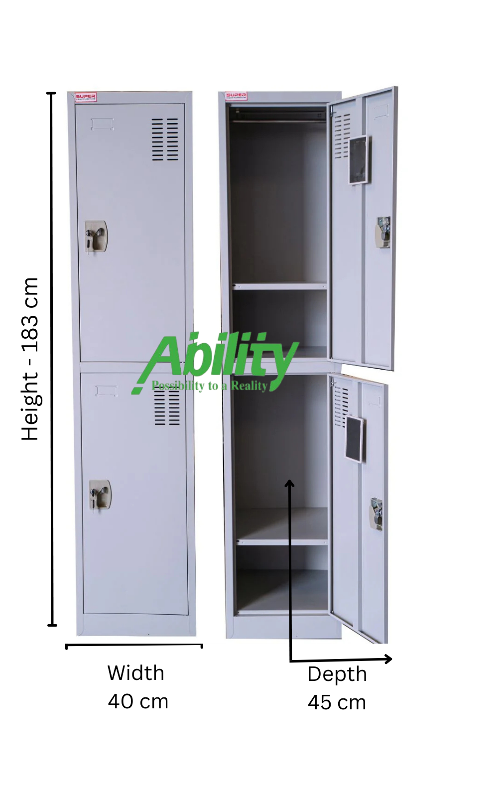 Steel Locker Two Door