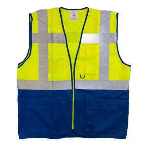 Double Color Vest With 4 Pockets