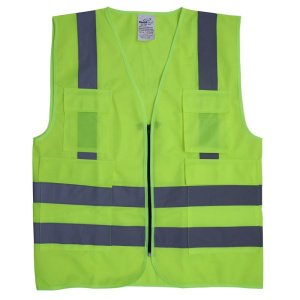 Green Safety Vest With Pocket