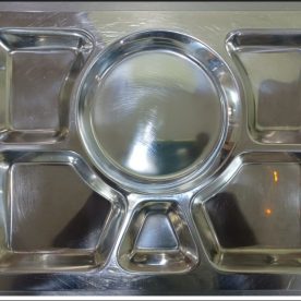 Stainless steel thali plate